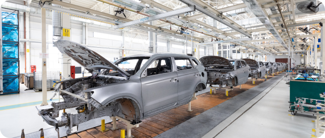 Maintenance and servicing of the automobile in the image